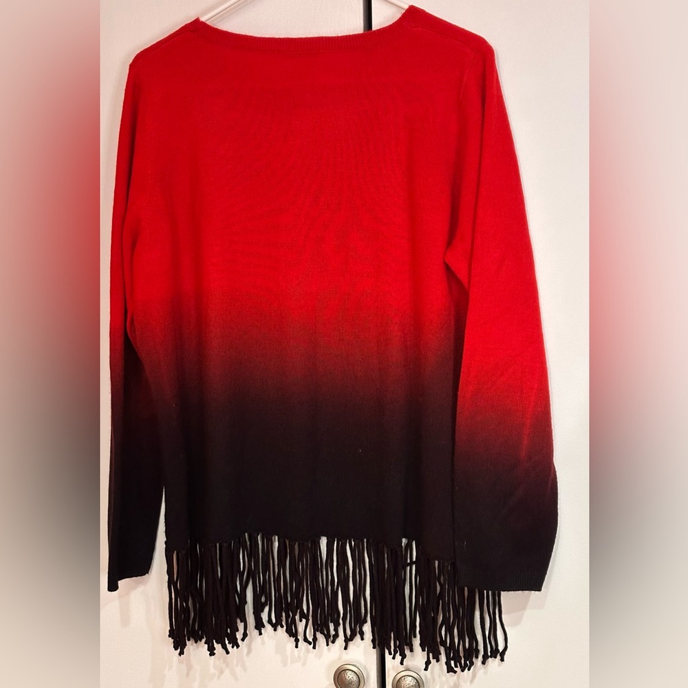 Peter Nygard Vibrant Red Sweater. Size L - Picture 2 of 8